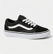 Black Canvas Vulcanized Low Top Skate Sneakers