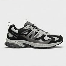 Black & Grey Chunky Trail Running Sneakers