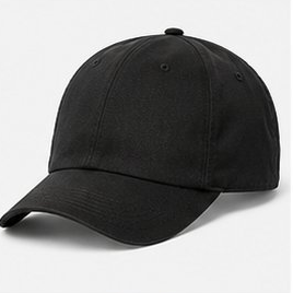 Black Structured Baseball Cap