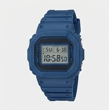 Blue Square Face Digital Sport Watch