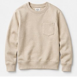 Cream Off-White Crew Neck Sweatshirt