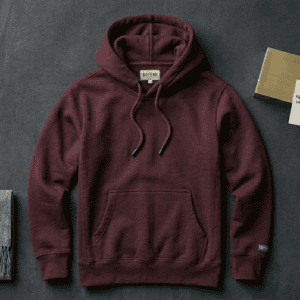 Dark Burgundy Maroon Pullover Hoodie