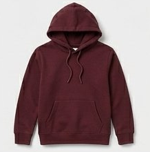 Dark Burgundy Maroon Pullover Hoodie