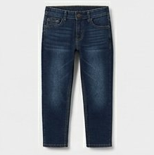 Dark Indigo Wash Slim Straight Jeans