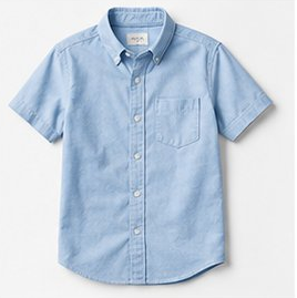 Light Blue Short Sleeve Oxford Shirt