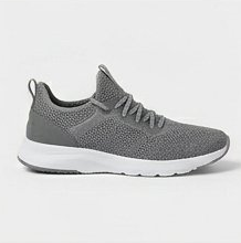 Light Grey Knit Slip-On Athletic Sneakers