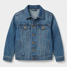 Medium Indigo Blue Classic Denim Trucker Jacket