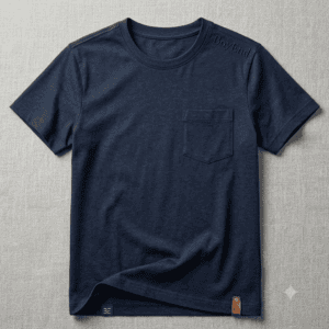 Navy Blue Crew Neck Tee