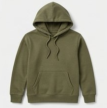 Olive Green Oversized Pullover Hoodie