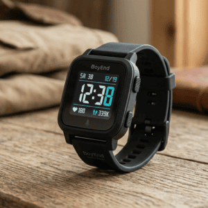 BoyEnd Black Square Face Digital Sport Watch