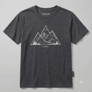 Washed White Mountain Triangle Graphic Tee